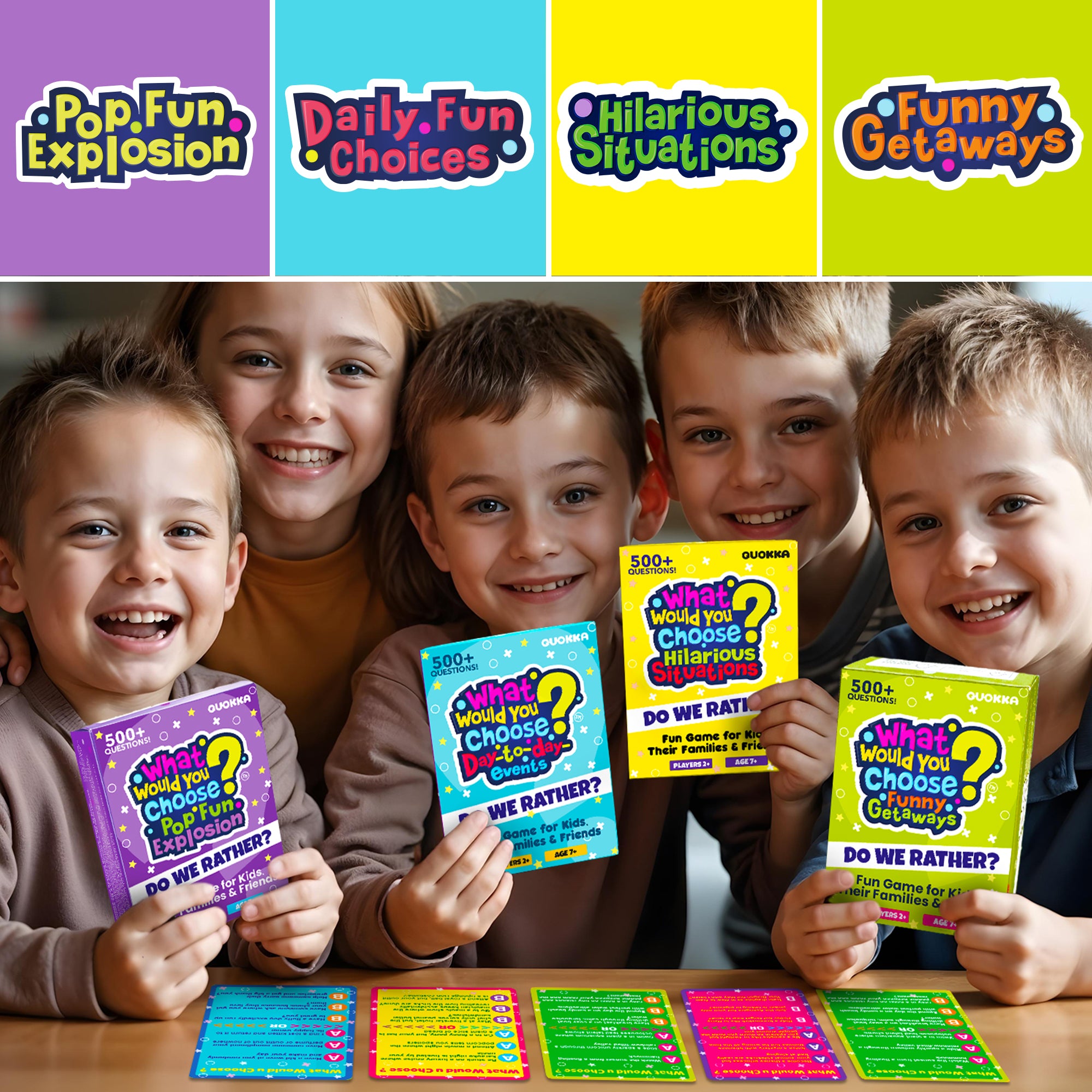 Card Game What Would You Choose? Getaways for Kids & Family