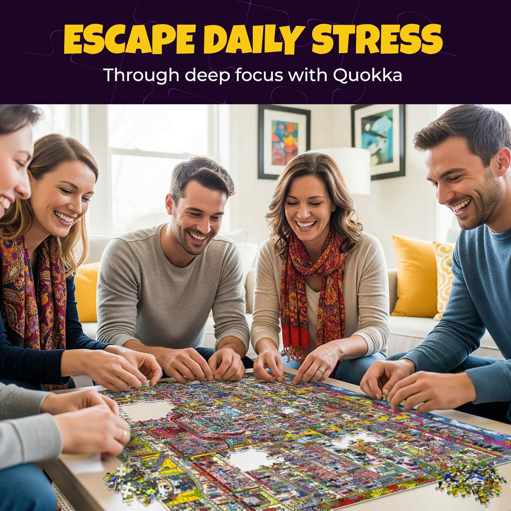 3 Set 1000 Piece Puzzle for Adults with Hidden Secrets