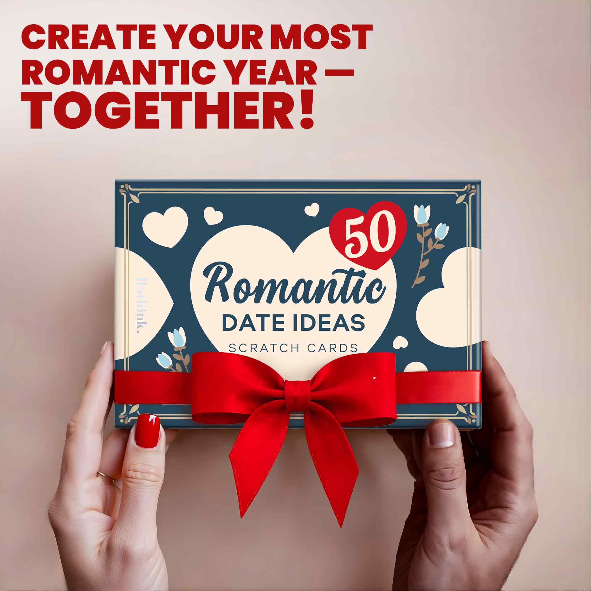 Scratch Cards for Couples Blue | 50 Romantic Dates