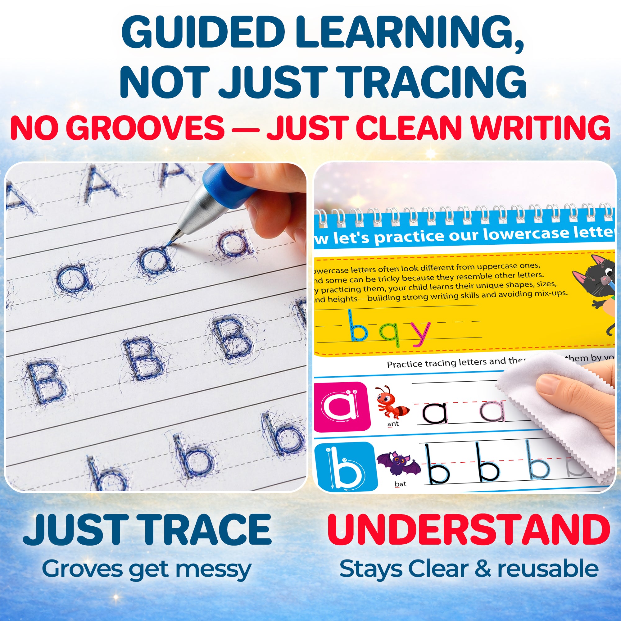 Tracing Books for Kids -  Reusable Dry Erase Activity