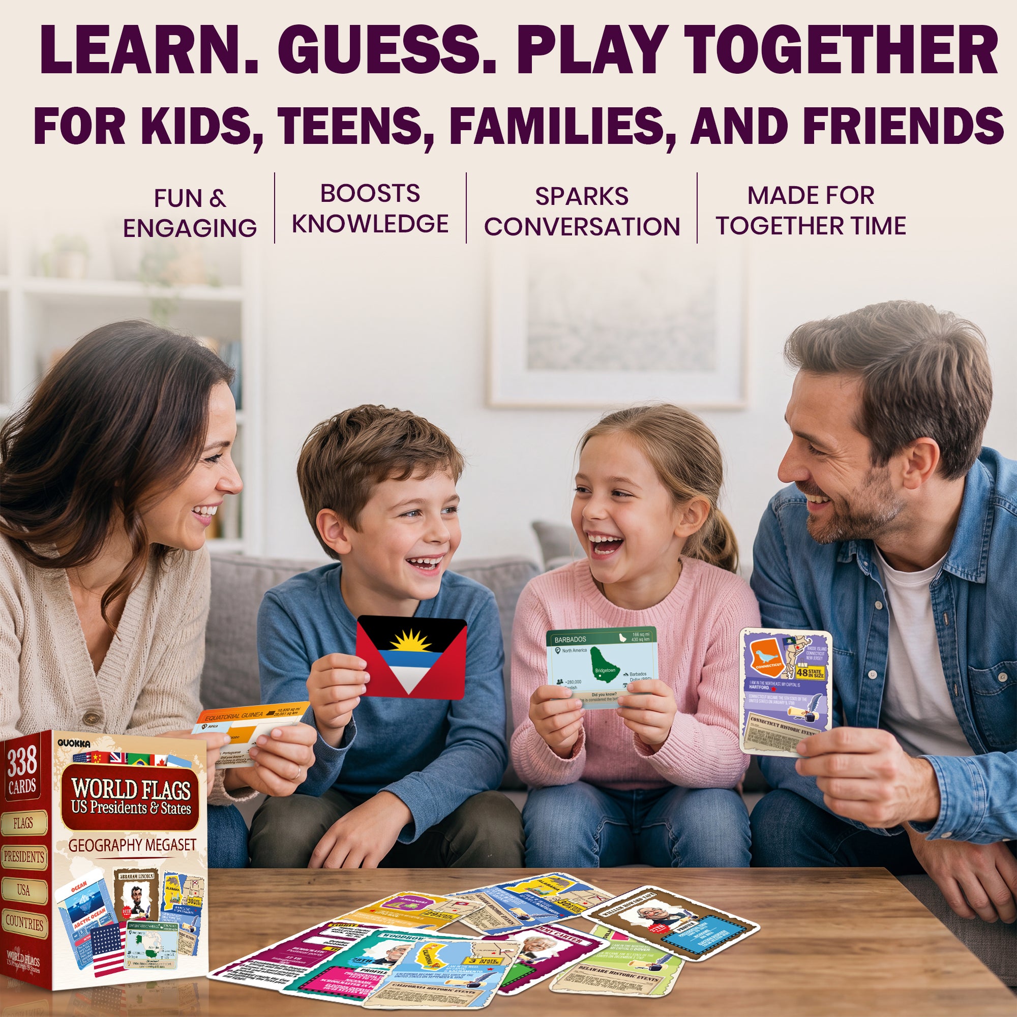 Geography Flash Cards – 338 World & USA Learning Cards
