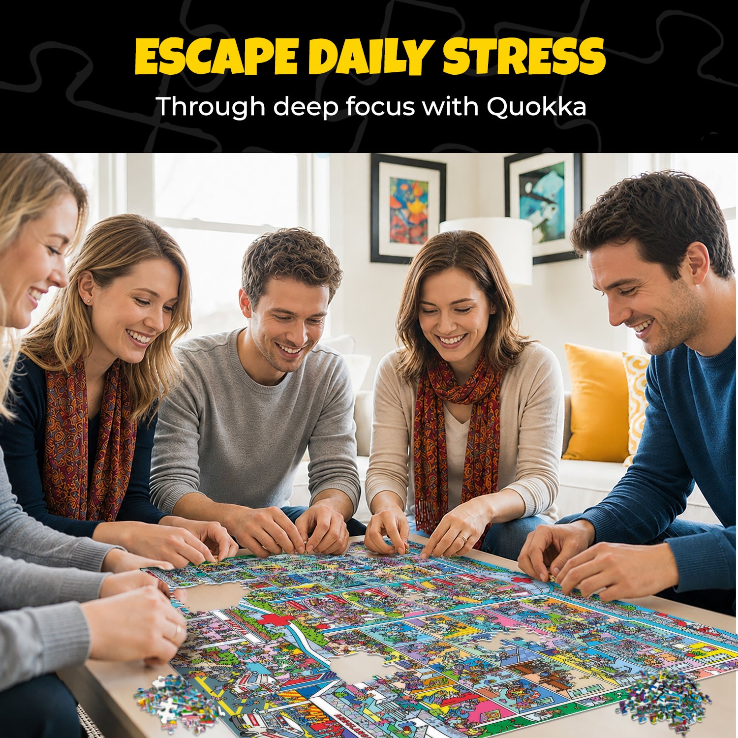 1000 Pcs Puzzle for Adults with Hidden Tasks - Hospital Chaos