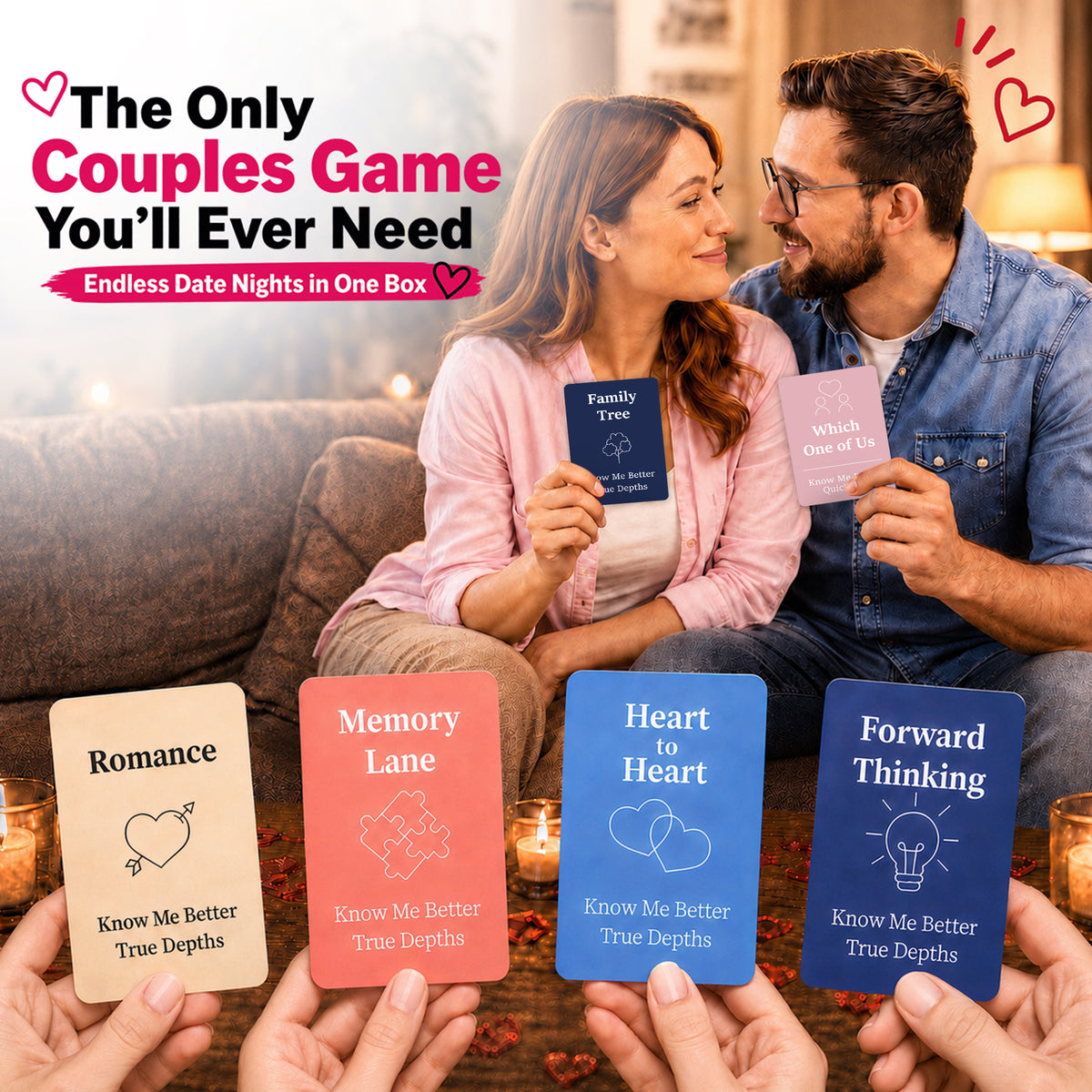 4 Set Card Game for Couples - Know Me Better