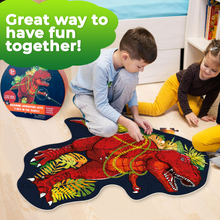 Load image into Gallery viewer, QUOKKA 2x3 FT Shaped Floor Puzzles T-REX
