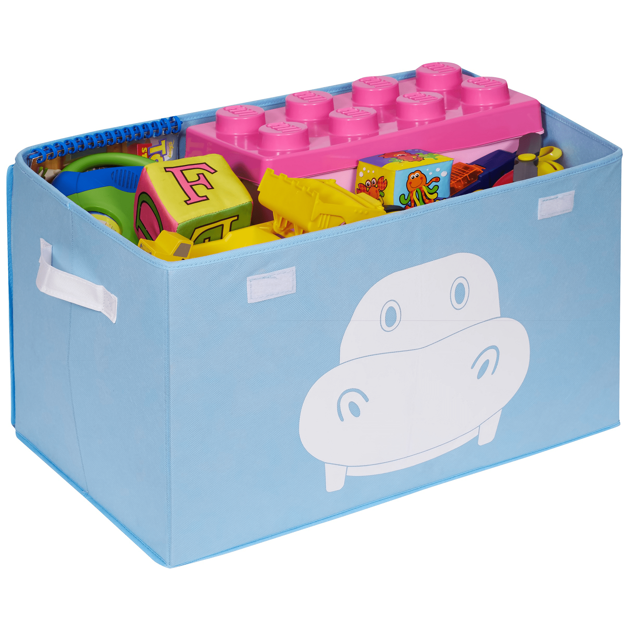 QUOKKA Hippo Toy Storage Box | Toy Chest Organizer for Kids