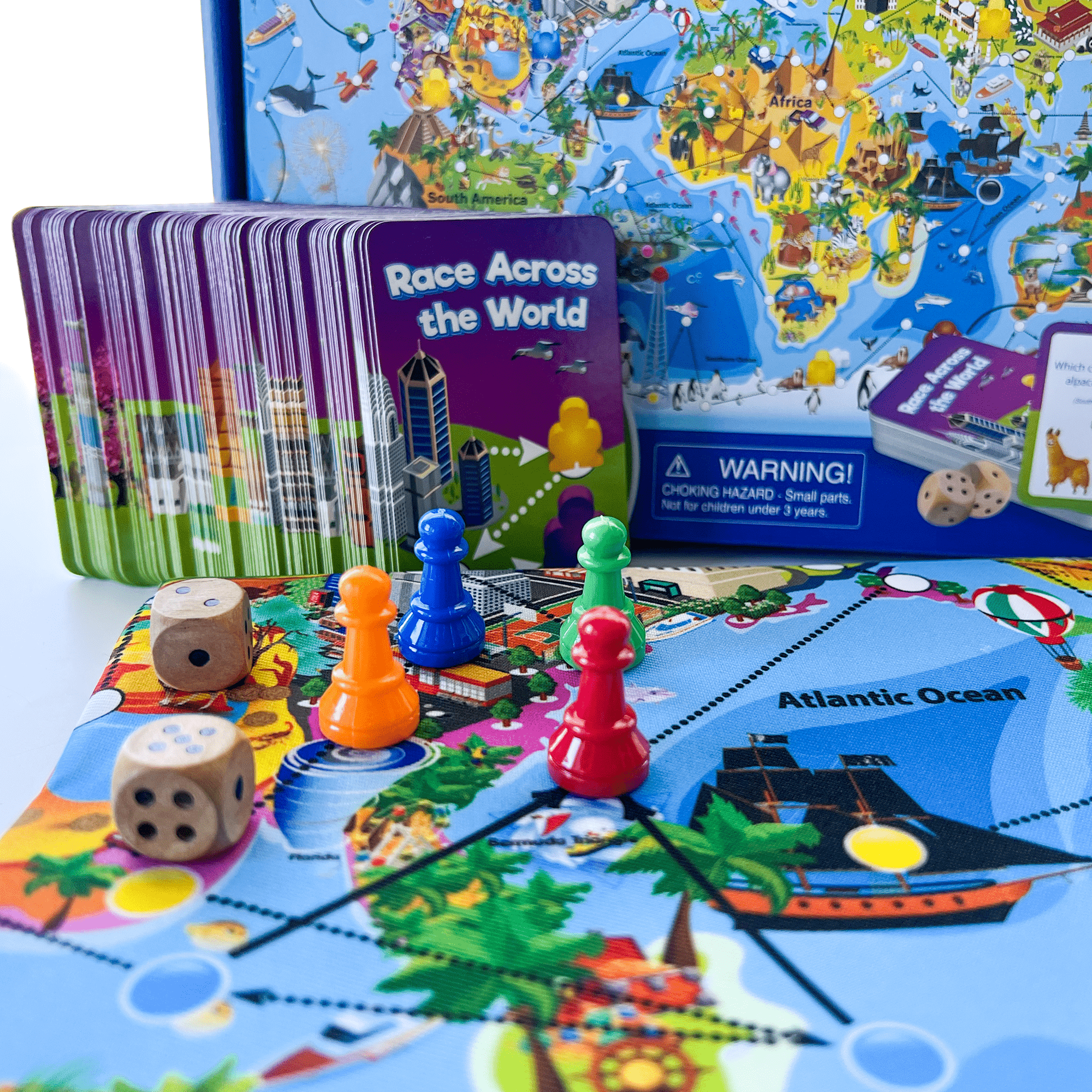 QUOKKA Geography Board Game for Kids 8-12