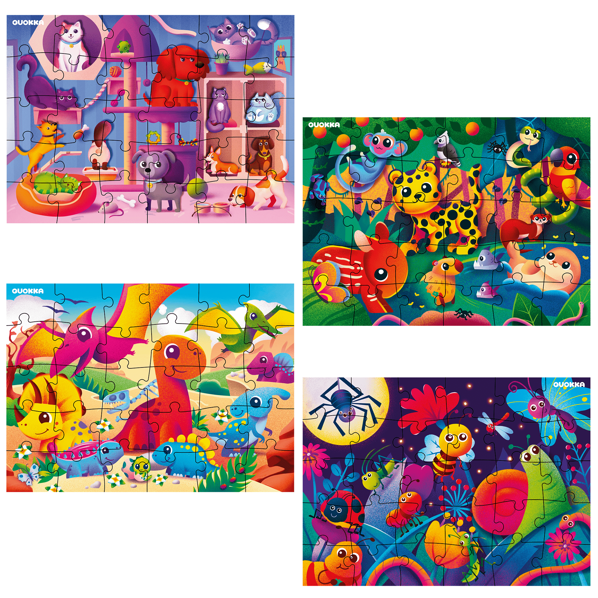 4 set Jigsaw Puzzles