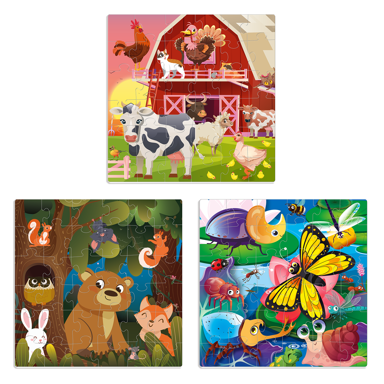 Magnetic Book 36 Piece Puzzles for Kids