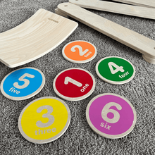 Load image into Gallery viewer, 3-IN-1 Balancing Game Set | Wooden Balance Beam | Wobble Balance Board | Stepping Stones for Kids
