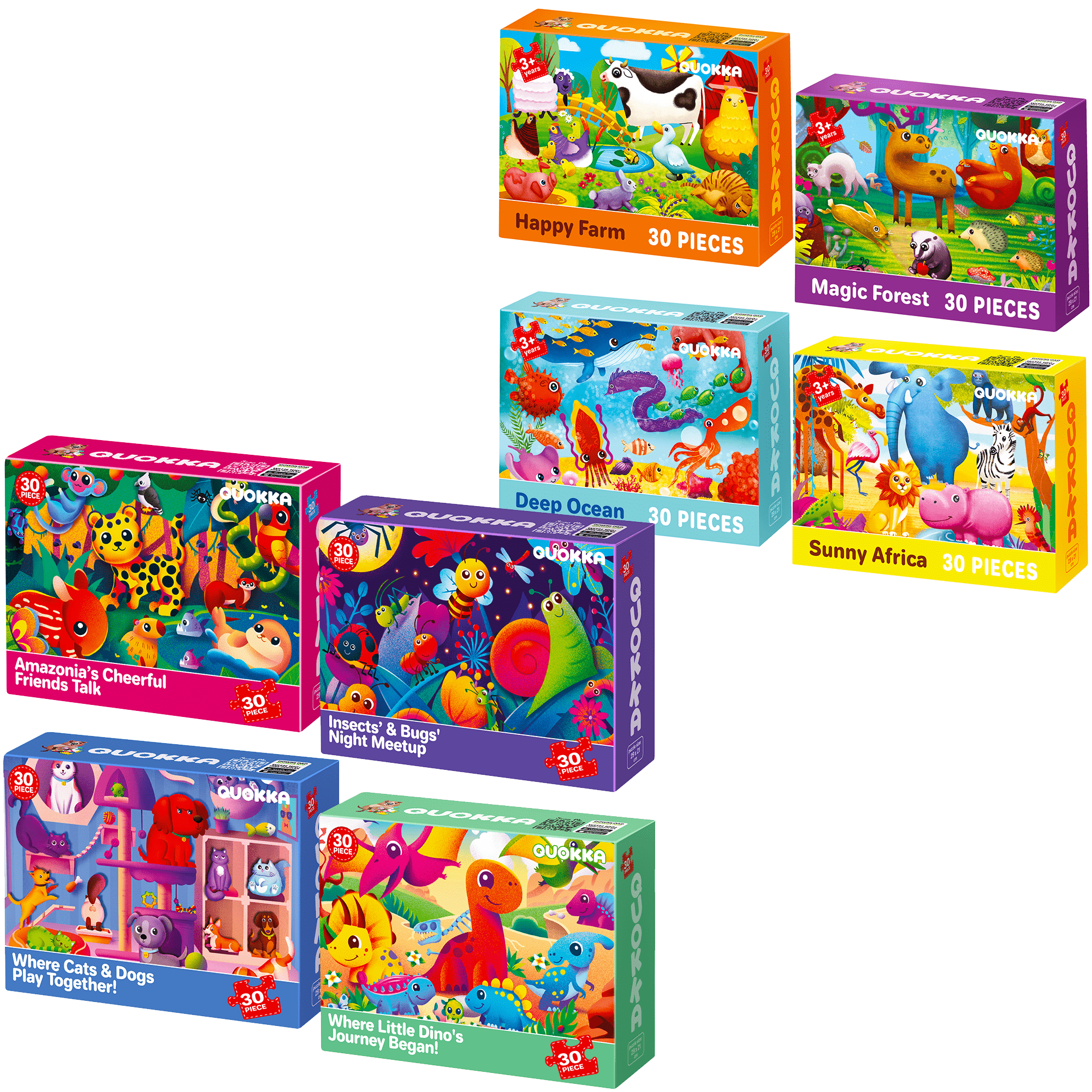 4x30 Pieces Puzzles for Kids