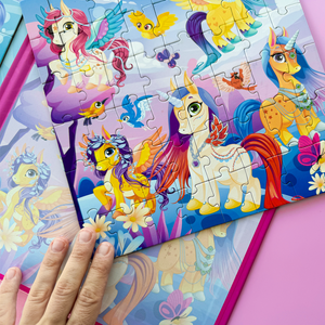 QUOKKA Magnetic Book 2x48 Piece Puzzles for Kids | Mermaids & Unicorns