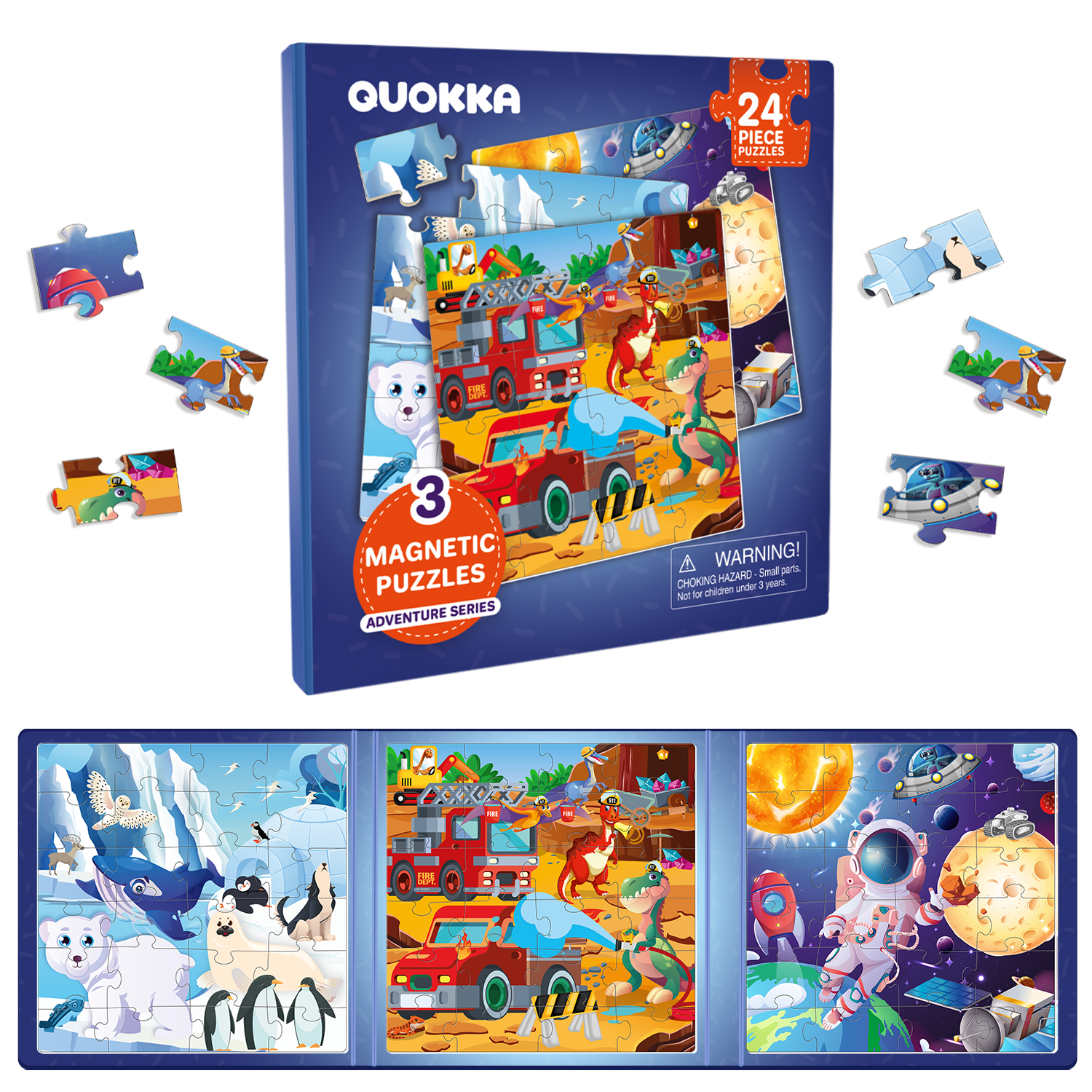 Magnetic Book 24 Piece Puzzles for Kids