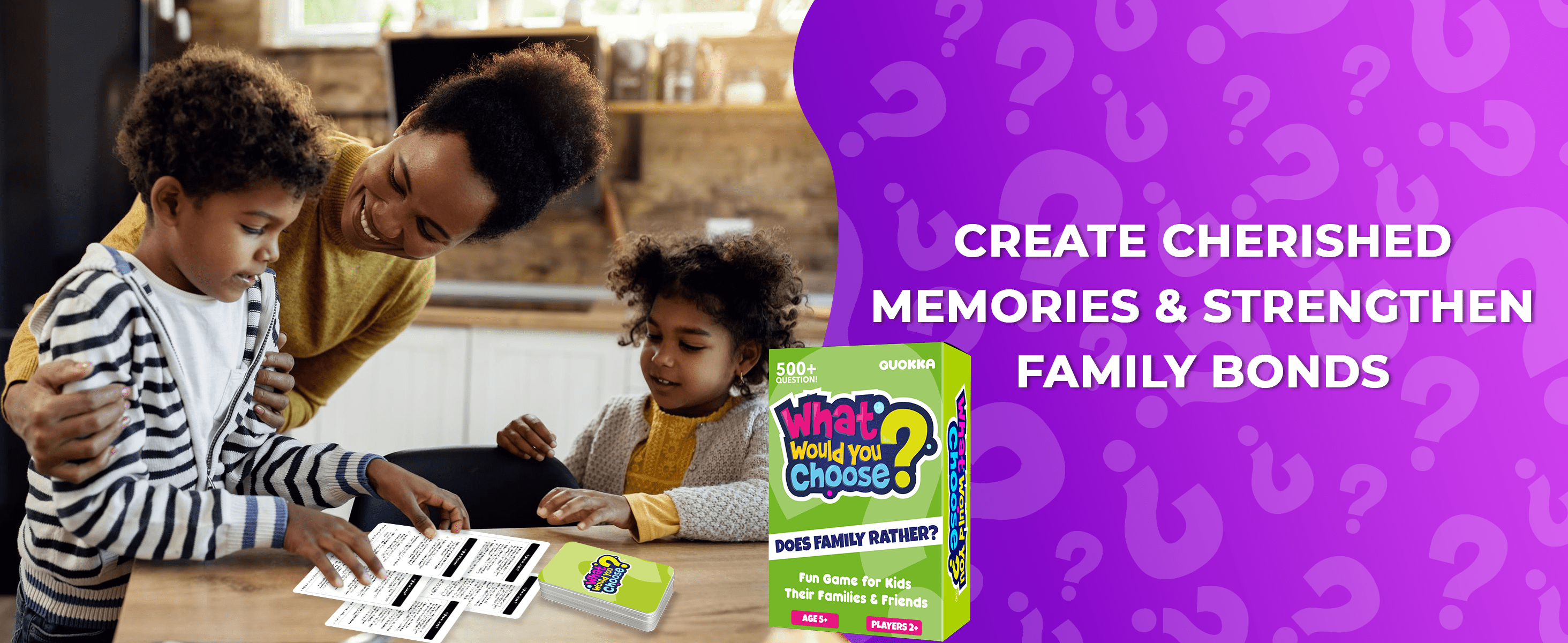 Quiz Card Game for Kids and Families