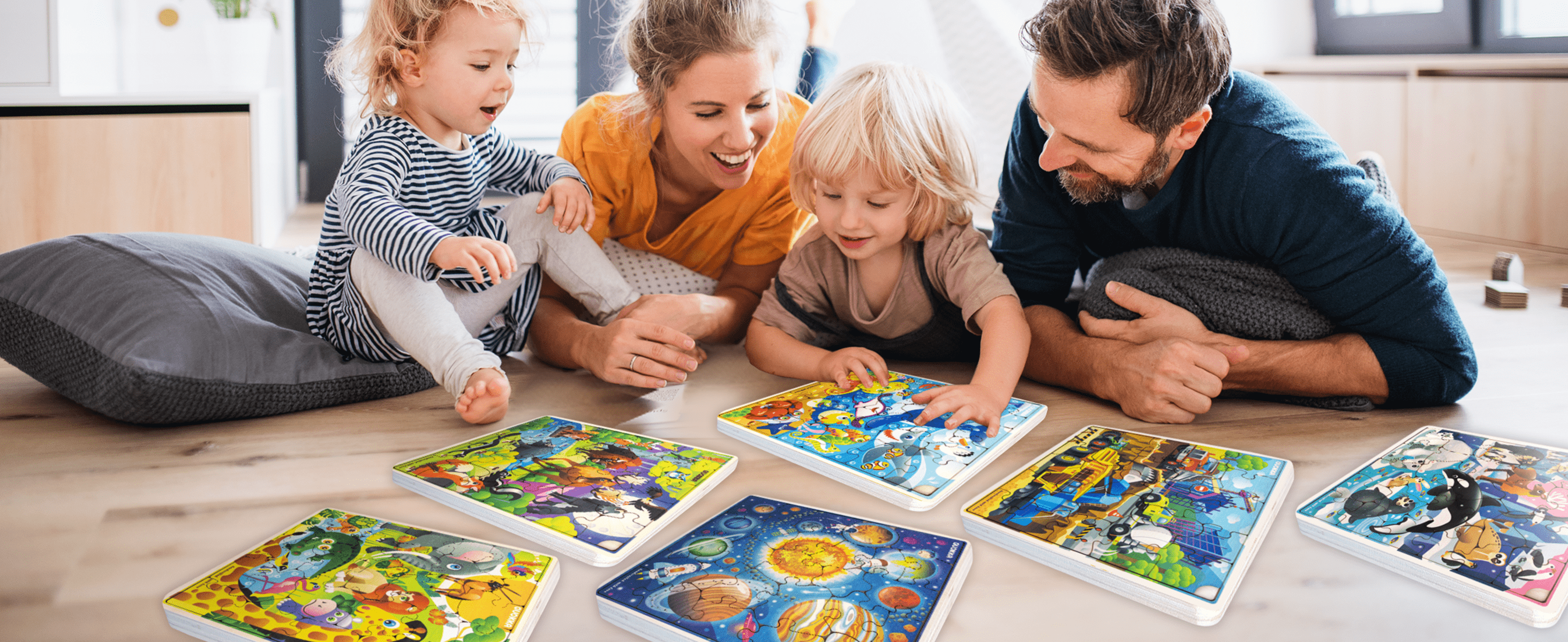 World of Discovery with our Animal, Ocean, Space, and Transport puzzles