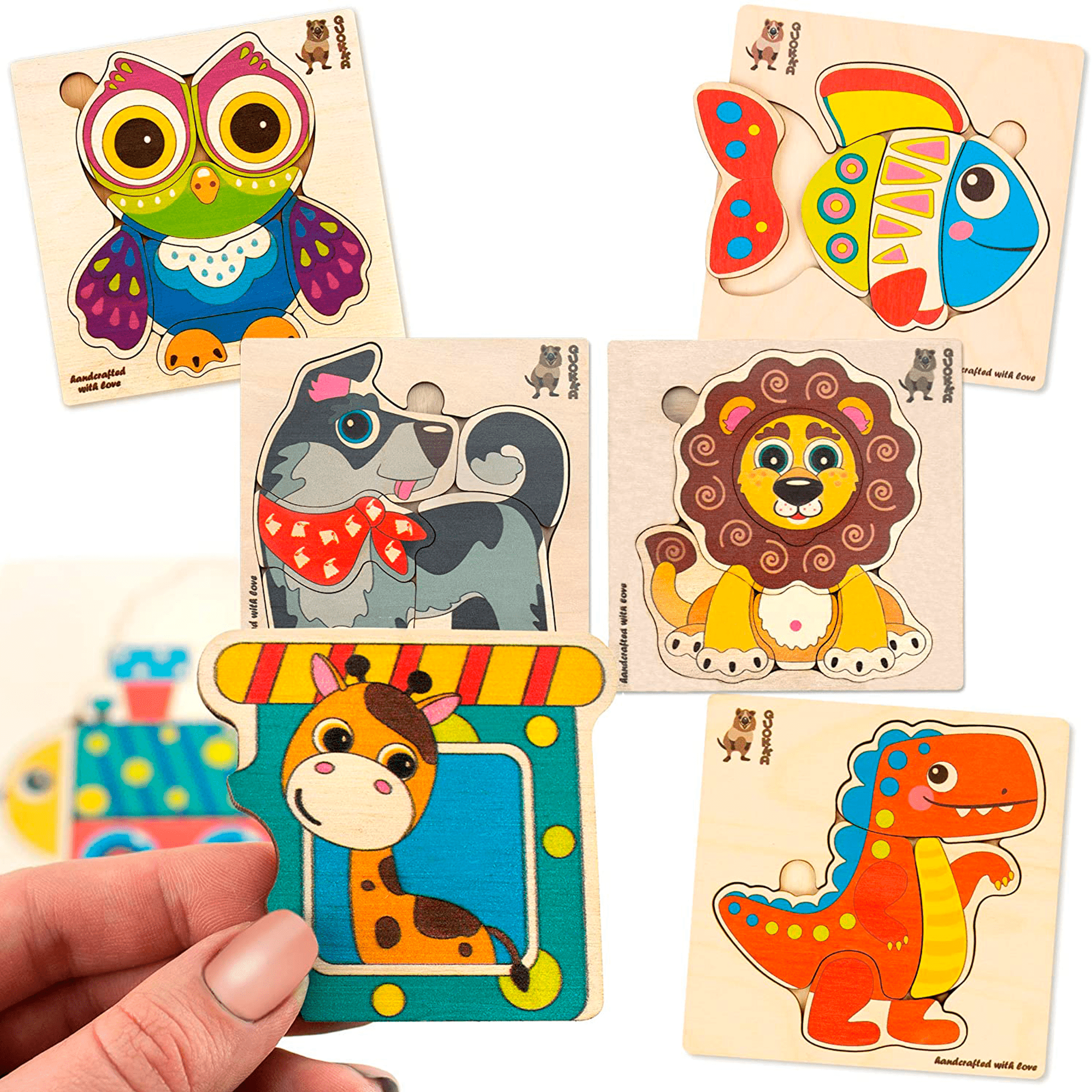 3 Year Old Puzzle for Toddlers Unique Shapes | Animal Jigsaw Puzzles