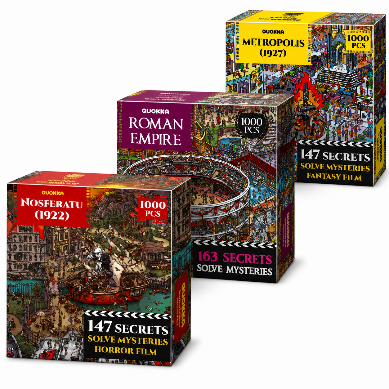Bundle Set 3x1000 Piece Puzzle for Adults - Movie Collection