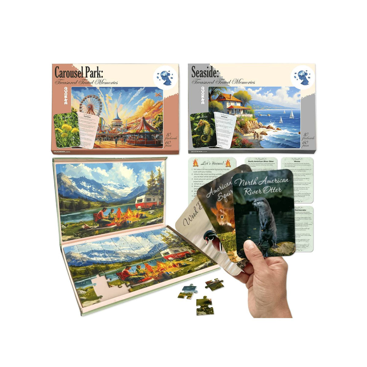 Dementia Puzzles and Water Paints for Seniors | Large Pieces, Calming