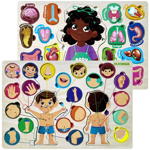 Puzzles for Toddlers Preschool Learning Toys | Learn Human Body, Parts, Anatomy & Skeleton
