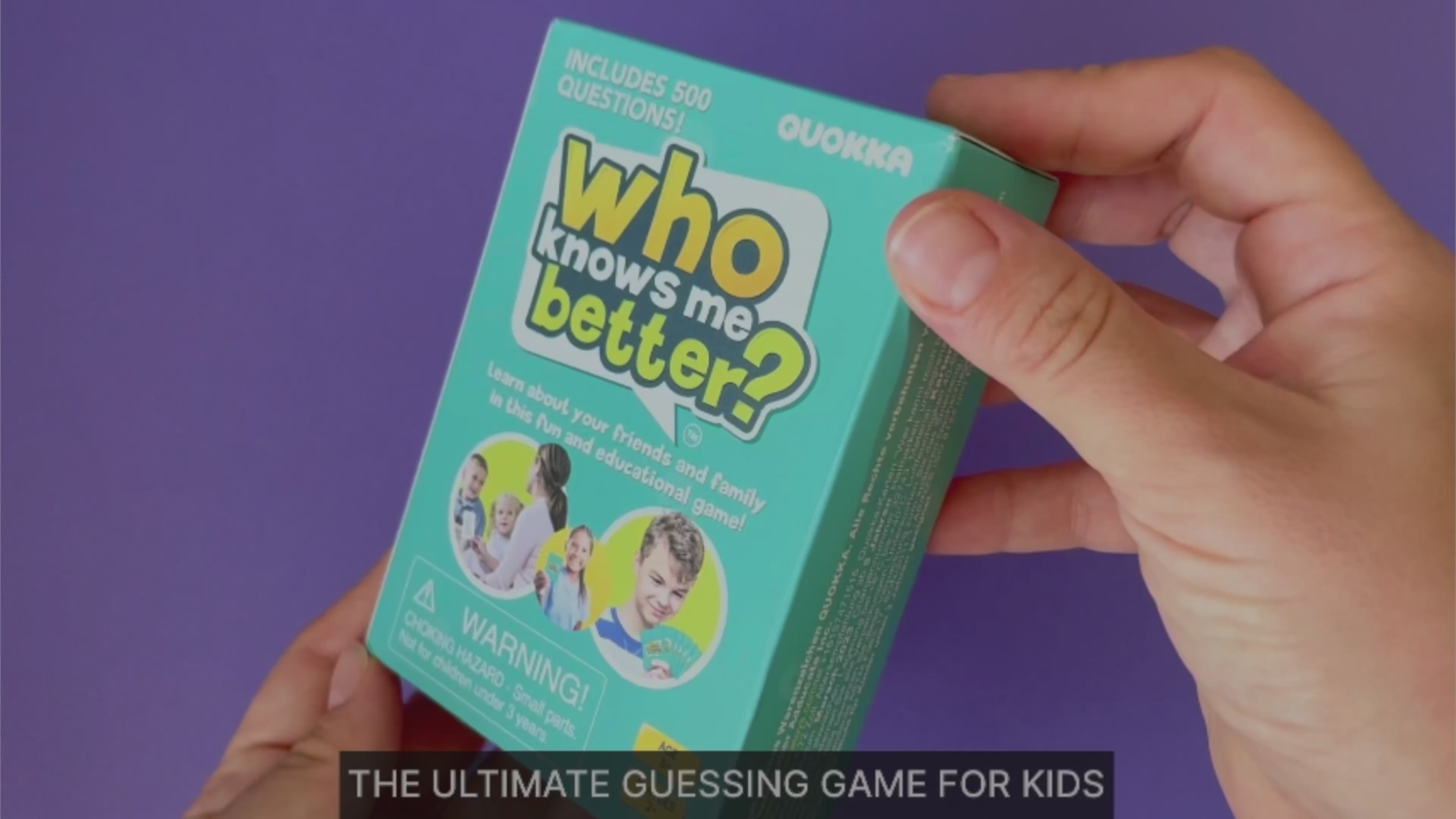 Who Knows Me Better Kids & Family Card Quiz Game