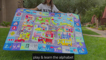 Load and play video in Gallery viewer, Plush ABC Playmat with City Design
