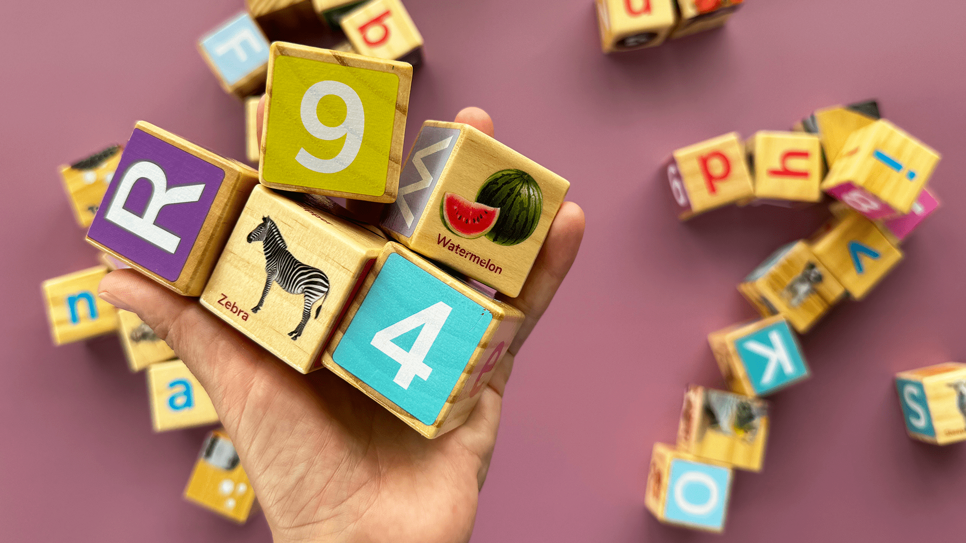 Montessori Wooden Blocks for Toddlers 1-3