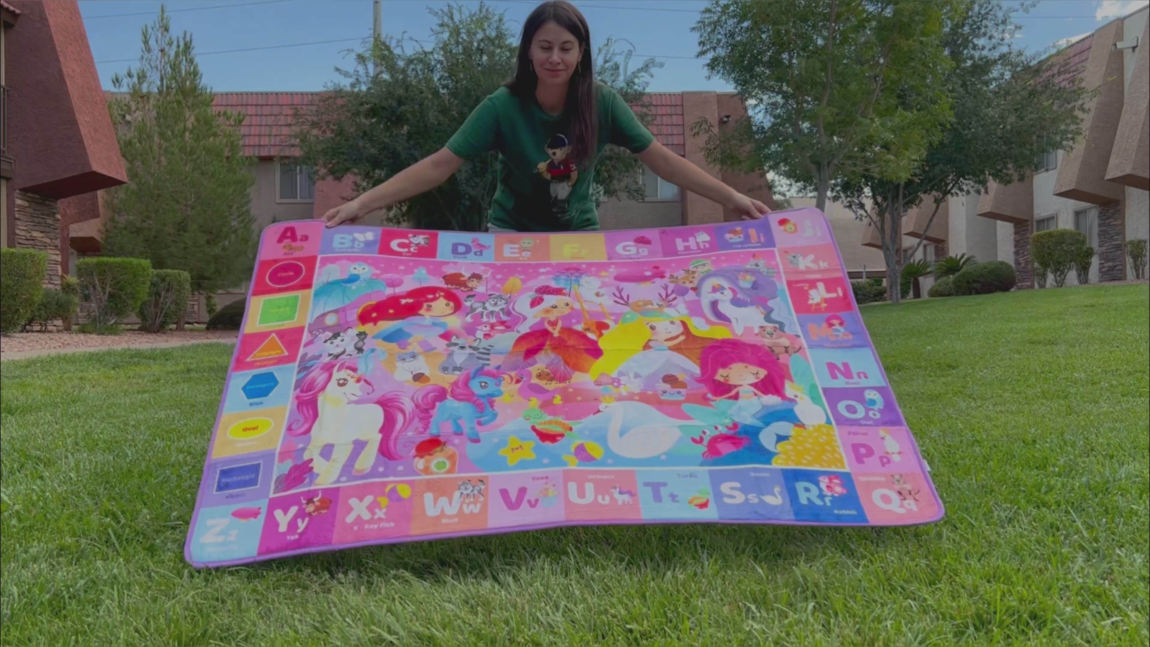 Plush ABC Playmat with Unicorn & Princess