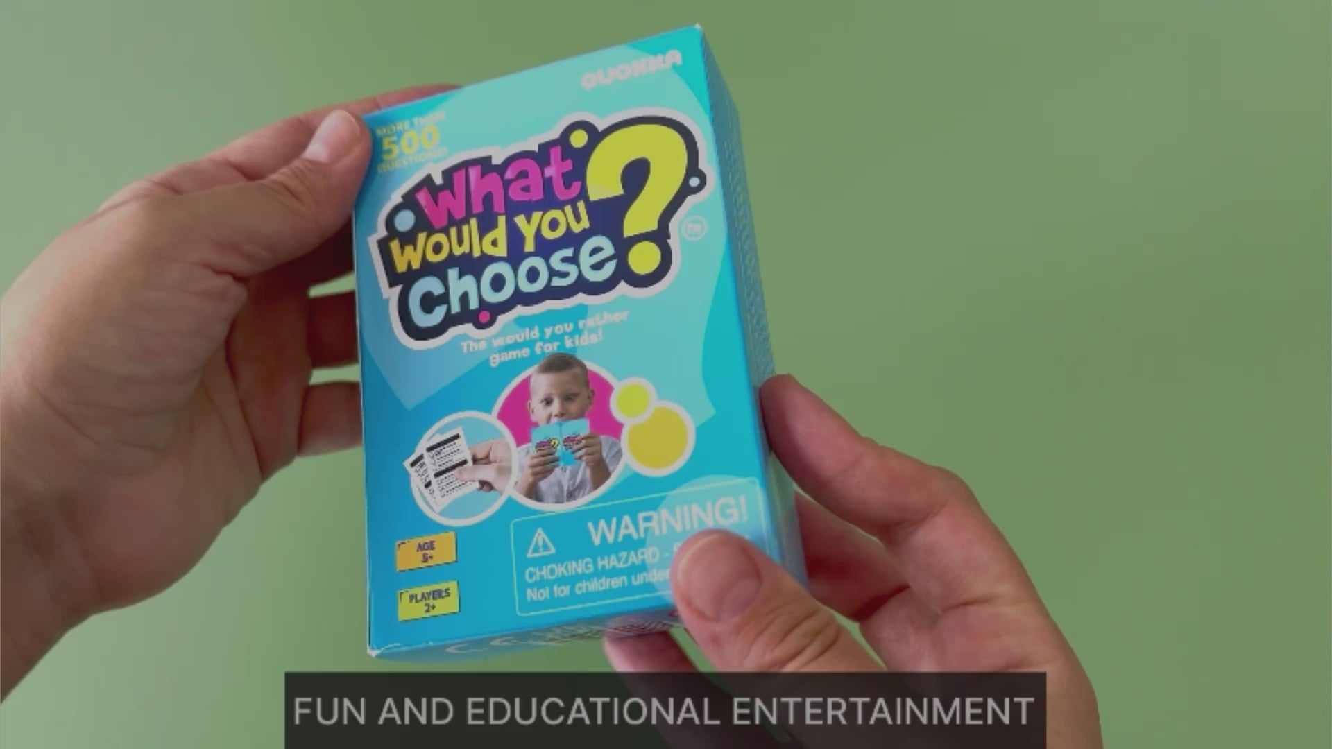 What Would You Choose Kids & Family Card Quiz Game