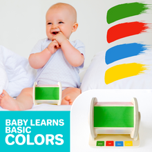Load image into Gallery viewer, Montessori Toy | Rainbow Spinning Drum | Baby Mirror | Bell Inside | Non Slip Base
